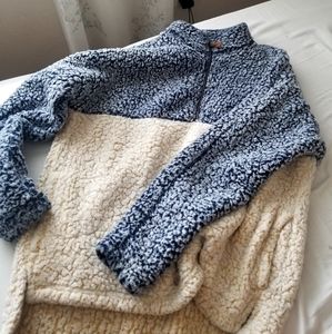 Fluffy Soft quarter zip sweater ready Teady Jacket
